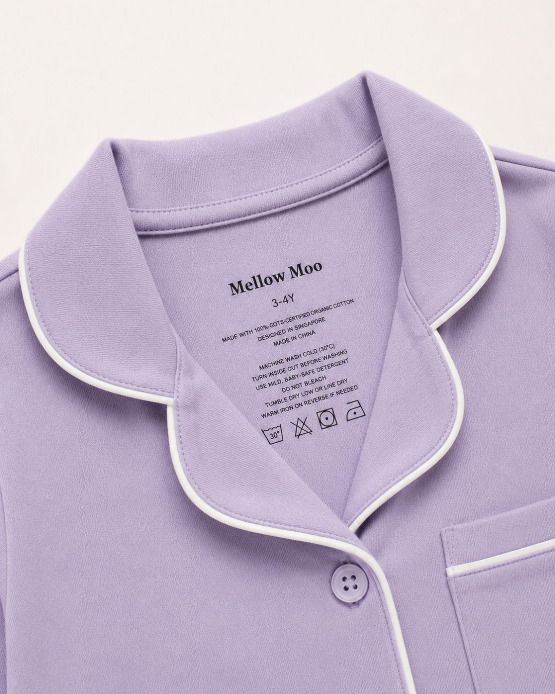 Lavender Mist Collared Pajamas