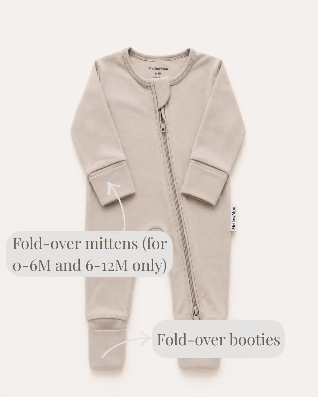 Sand Taupe Sleepsuit