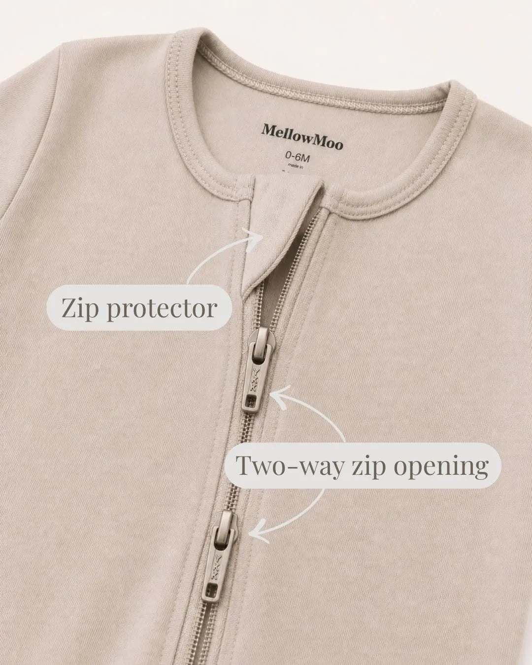 Sand Taupe Sleepsuit