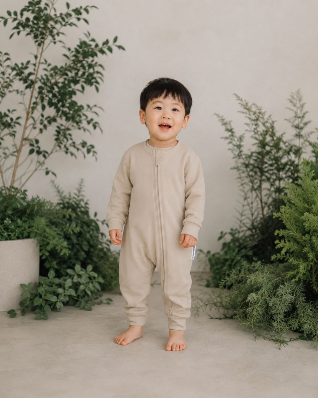 Sand Taupe Sleepsuit